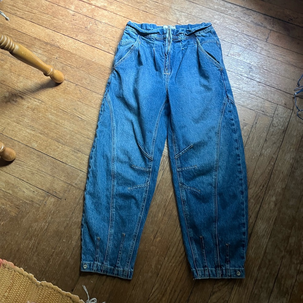 free people barrel jeans